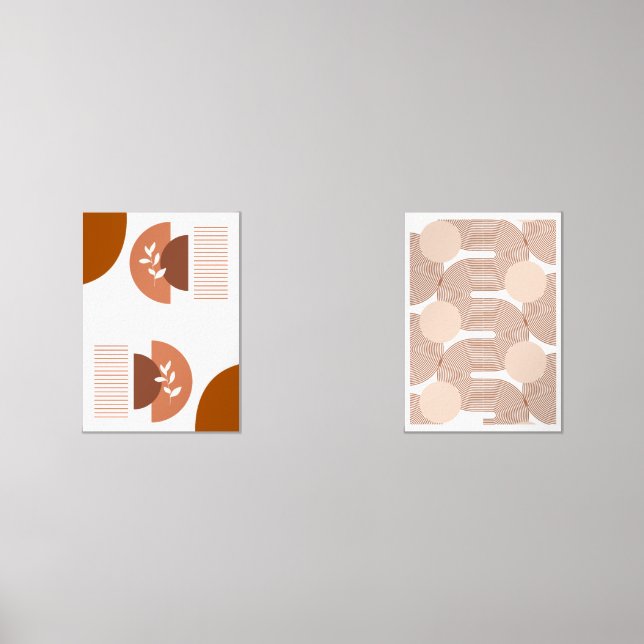 Jeux D'art Mural Art géométrique Abstrait du milieu du siècle (Recto)