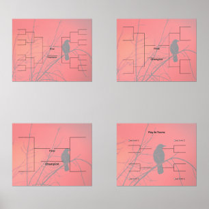 Jeux D'art Mural Basket Marche 16 8 4 Équipe Jouer En Rouge