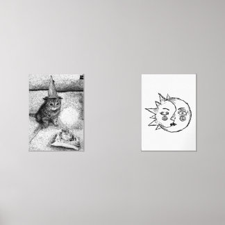 Jeux D'art Mural Birthday Cat & Sun and Moon