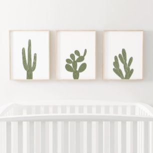Jeux D'art Mural Boho Cactus Southwestern Nursery