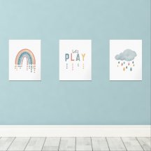 Boho Watercolor Rainbow Nursery Decor