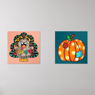 Jeux D'art Mural Bold cute Thanksgiving/fall prints
