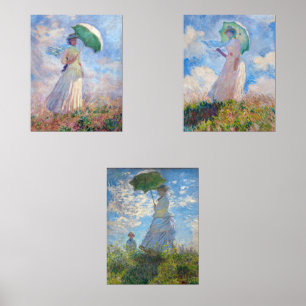 Jeux D'art Mural Claude Monet - Femme avec série Parasol