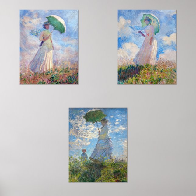 Jeux D'art Mural Claude Monet - Femme avec série Parasol (Recto)