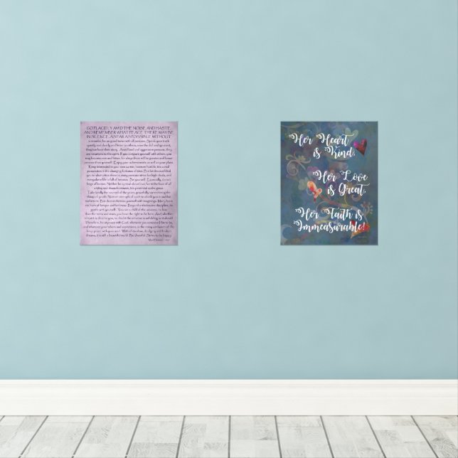 Jeux D'art Mural De Beaux Sayings Inspirationnels Desiderata (Parquet)