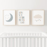 Jeux D'art Mural Décor de la pouponnière Sun Boy Neutral Cloud Moon<br><div class="desc">Augmentez l'espace de votre petite fille grâce à ces empreintes de lune,  de nuages et de pépinière de soleil.</div>