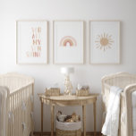 Jeux D'art Mural Décor neuf rose soleil arc-en-ciel pour fille Nurs<br><div class="desc">Éclairer l'espace de votre petite personne ces assortis "vous êtes mon soleil",  arc-en-ciel,  et des tirages de pépinière de soleil.</div>