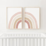 Jeux D'art Mural Décor rose et neutre pour fille arc-en-ciel<br><div class="desc">Ajoutez une touche finale à l'espace de votre petit avec cet ensemble de deux tirages arc-en-ciel rose et neutre,  parfait pour surplomber un lit d'enfant ou une commode.</div>