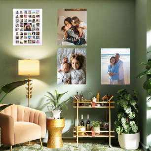 Jeux D'art Mural Famille Collage de photos personnalisée
