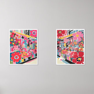 Jeux D'art Mural Fleur Marimekko Imprimer audacieux maximalisme ens