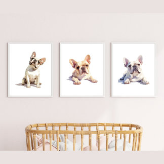 Jeux D'art Mural French Bulldog Wall Art, French Bulldog Decor