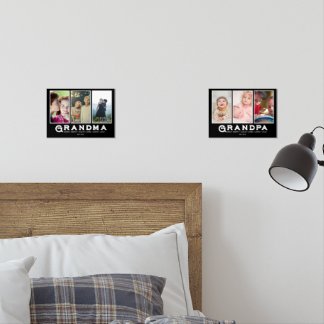 Jeux D'art Mural Grand-mère et grand-père Collage - Petits-enfants