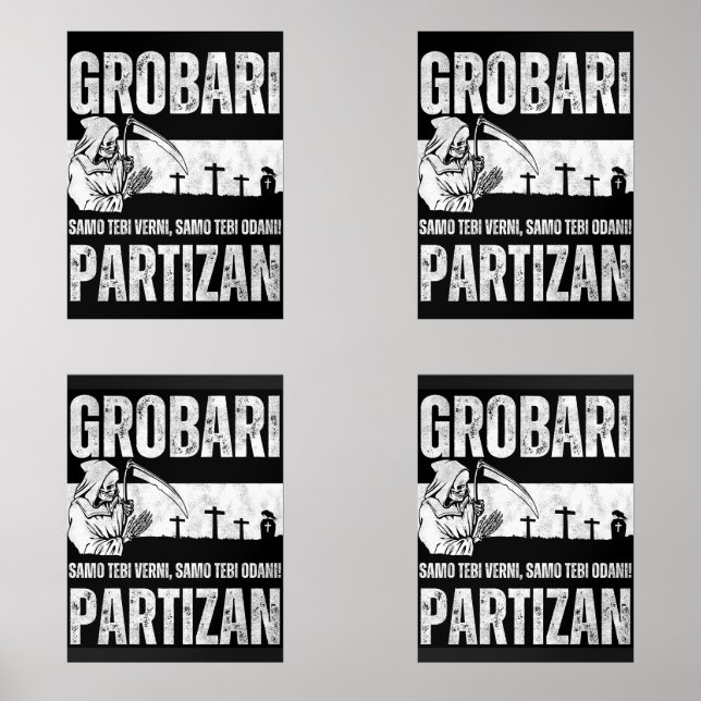 Jeux D'art Mural Grobari - Samo Tebi Verni Samo Tebi Odani  (Recto)