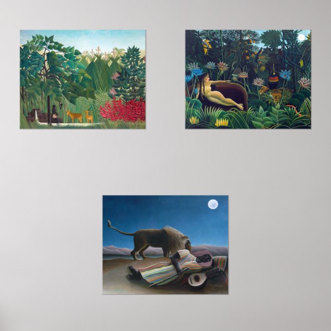 Jeux D'art Mural Henri Rousseau - Sélection de chefs-d'oeuvre (Recto)