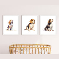 Infirmière Beagle Wall Art, Beagle Puppy Art