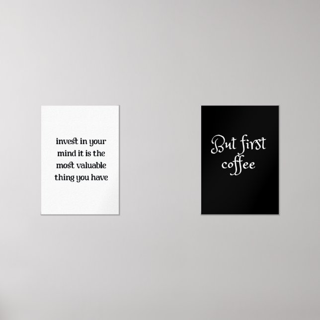 Jeux D'art Mural Investissez dans votre esprit, c'est la chose la p (Recto)