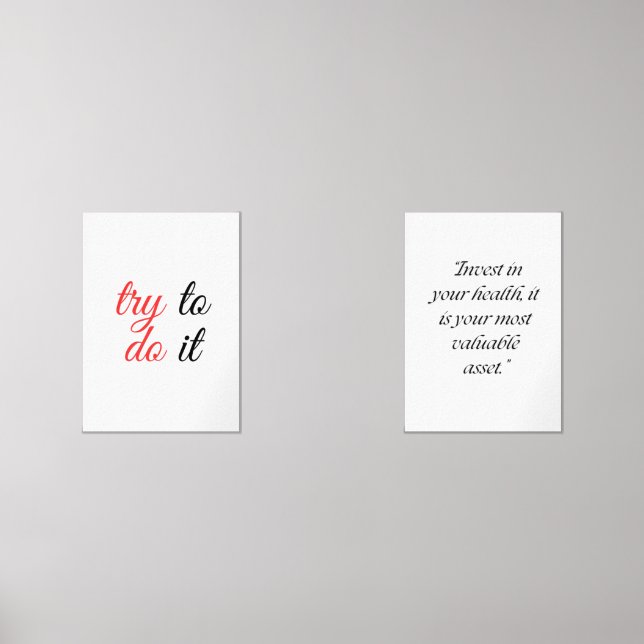Jeux D'art Mural Investissez dans votre santé, c'est la plus précie (Recto)