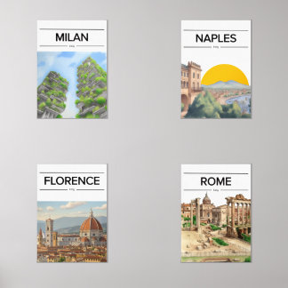Jeux D'art Mural Italian Icons — City Art Set design office