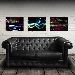 Jeux D'art Mural Jeu d'impression DJ Music Mixer Coloris