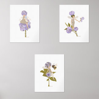 Jeux D'art Mural Jeu d'impression Floral violet Pixie