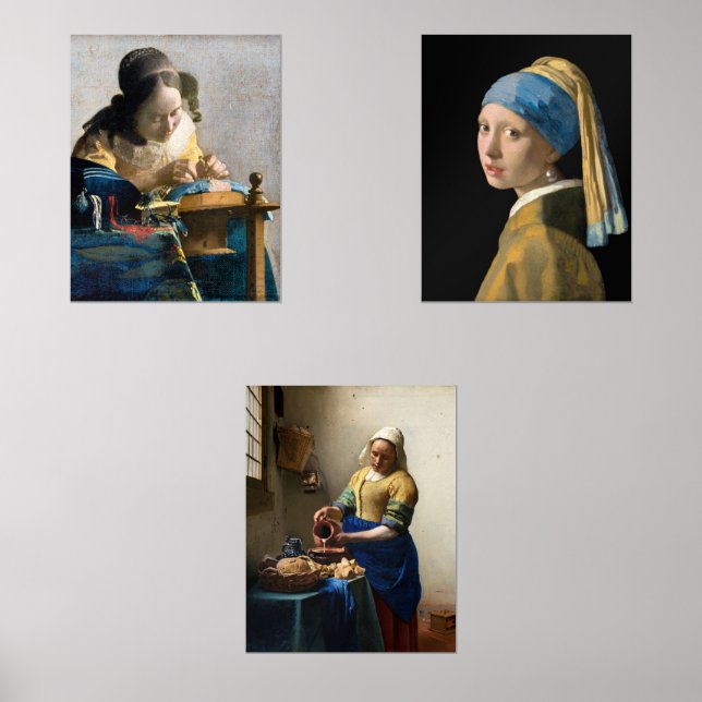 Jeux D'art Mural Johannes Vermeer - Sélection de chefs-d'oeuvre (Recto)