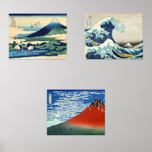 Jeux D'art Mural Katsushika Hokusai - 36 Vues sur le Mont Fuji
