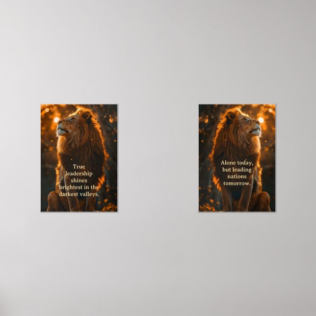 Jeux D'art Mural Leadership et courage (Recto)