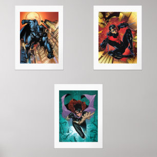 Jeux D'art Mural Les 52 Batman, Nightwing et Batgirl