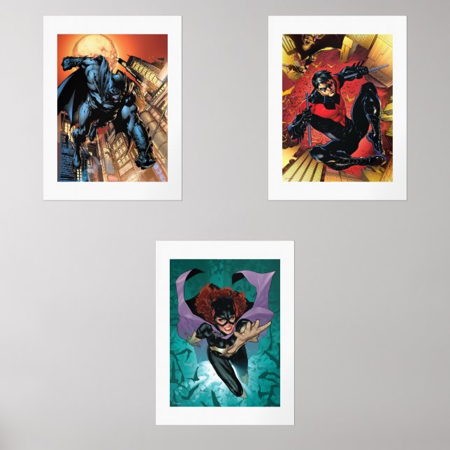 Jeux D'art Mural Les 52 Batman, Nightwing et Batgirl (Recto)