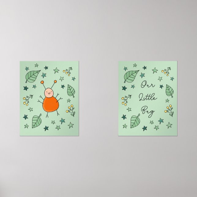 Jeux D'art Mural Little Bug Prints (Recto)