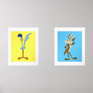 JEUX D'ART MURAL LOONEY TUNES™ ROAD RUNNER™ & WILE E. COYOTE™