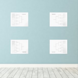 Jeux D'art Mural Marche Basketball Quadrant Bracket transparent