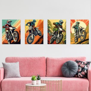 Jeux D'art Mural Motocross