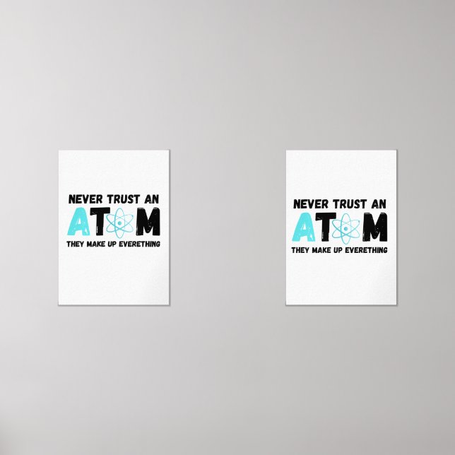 JEUX D'ART MURAL NE FAITES JAMAIS CONFIANCE À UN ATOM (Recto)