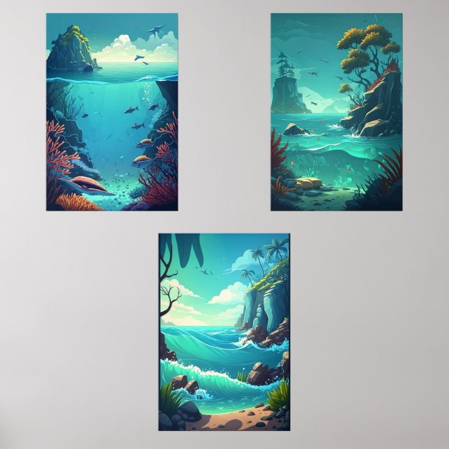 Jeux D'art Mural Océan (Recto)