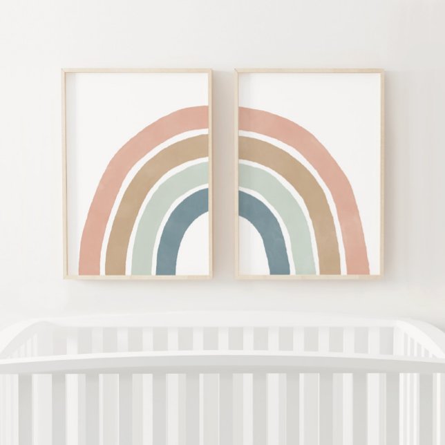 Jeux D'art Mural Pastel Rainbow Girl Nursery Décor (Créateur téléchargé)