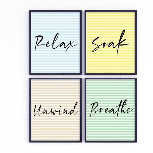 Jeux D'art Mural Respire La Salle De Bains Relax (Créateur téléchargé)