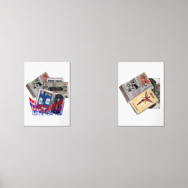 Jeux D'art Mural SONIC YOUTH, NIRVANA CASSETTE TAPE cool art (Recto)