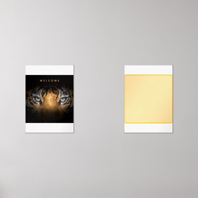 Jeux D'art Mural Tiger en toile (Recto)