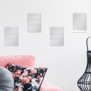 Jeux D'art Mural Une chaîne de montagnes enneigée sous un bleu clai