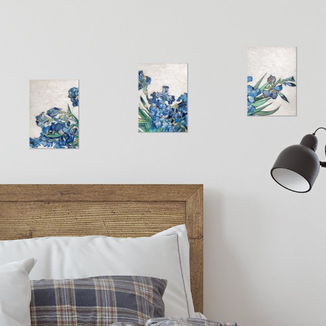 Jeux D'art Mural Vase Still Life avec Irises par Vincent van Gogh (Chambre à coucher)