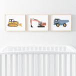 Jeux D'art Mural Véhicules de construction colorés Garçons Salle<br><div class="desc">Ajoutez une touche de finition à l'espace de votre petit avec cet ensemble de 3 imprimés colorés de véhicules de construction.</div>