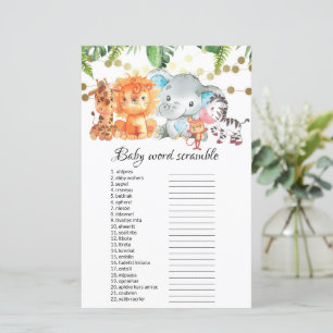Jeux de Baby shower Bébé Word Scramble