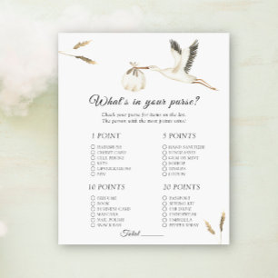 Jeux de baby shower cigogne - Qu'est-ce qu'il y a
