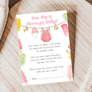 Jeux de Baby Shower Combien de Grossesse Fille Gla