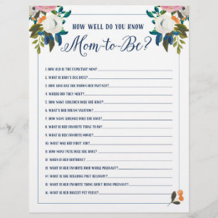 Jeux de baby shower Comment savez-vous que maman d