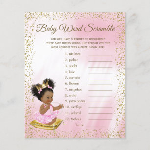 Jeux de Baby shower de Princess Ethnic