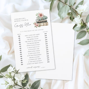 Jeux de Baby Shower : Devine Qui - Livre de mariag