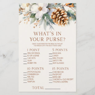 Jeux de Baby Shower Fleurs de Pin Quel est le cont