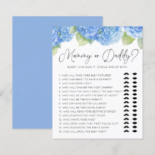 Jeux de Baby Shower Maman ou Papa avec Hydrangea B